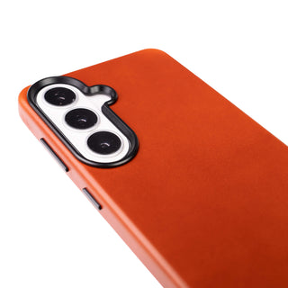 Barlow Leather Snap - On Case – Galaxy S26 Plus, Burnished Tan - BlackBrook Case