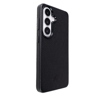 Barlow Leather Snap - On Case – Galaxy S26 Plus, Pebble Black - BlackBrook Case