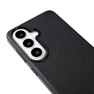 Barlow Leather Snap - On Case – Galaxy S26 Plus, Pebble Black - BlackBrook Case