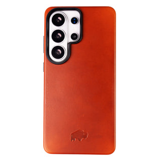 Barlow Leather Snap - On Case – Galaxy S26 Ultra, Burnished Tan - BlackBrook Case