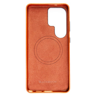 Barlow Leather Snap - On Case – Galaxy S26 Ultra, Burnished Tan - BlackBrook Case