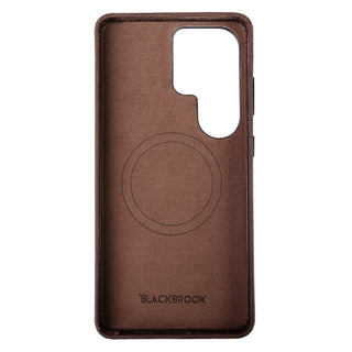 Barlow Leather Snap - On Case – Galaxy S26 Ultra, Distressed Coffee - BlackBrook Case