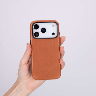 Barlow Leather MagSafe Case - iPhone 17 Pro, Tan