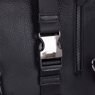 Blake Crossbody Leather Bag, Pebble Black - BlackBrook Case