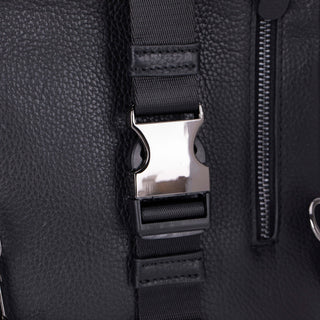 Blake Full‑Grain Leather Crossbody Bag, Black - BlackBrook Case