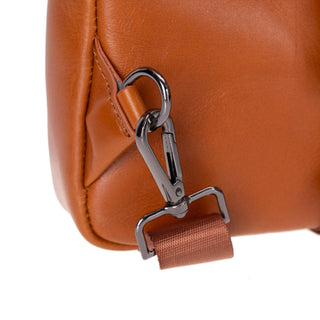 Blake Full‑Grain Leather Crossbody Bag, Tan - BlackBrook Case