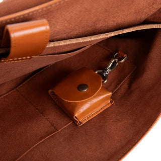 Bradford Satchel & Briefcase 17", Burnished Tan - BlackBrook Case