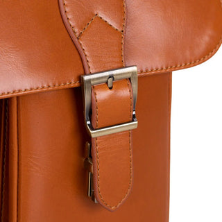 Bradford Satchel & Briefcase 17", Burnished Tan - BlackBrook Case