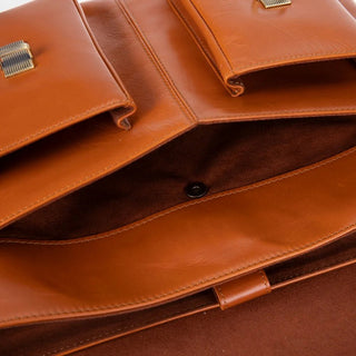 Bradford Satchel & Briefcase 17", Burnished Tan - BlackBrook Case
