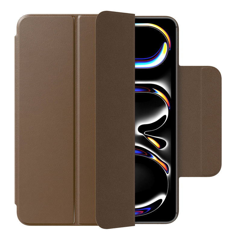 Bradstreet Leather Folio Case for iPad Pro 13" (2025 - M5), Brown - BlackBrook Case