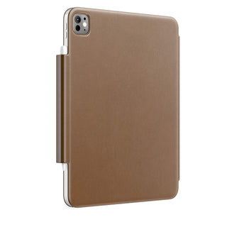 Bradstreet Leather Folio Case for iPad Pro 13" (2025 - M5), Brown - BlackBrook Case
