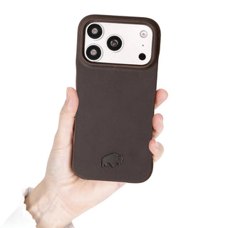 Burkley 2-in-1 Full-Grain Leather Detachable Wallet Case for iPhone 17 Pro Max, Distressed Coffee - BlackBrook Case