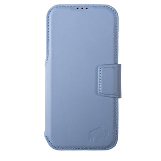 Burkley 2-in-1 Full-Grain Leather Detachable Wallet Case for iPhone 18 Pro Max, Blue - BlackBrook Case