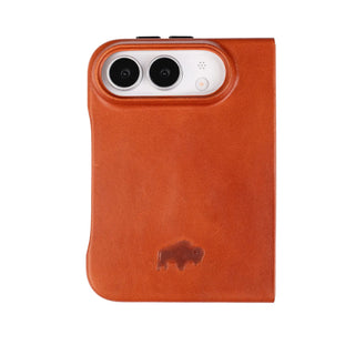 Burkley Detachable Wallet Case for iPhone Duo, Burnished Tan - BlackBrook Case