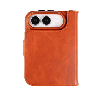 Burkley Detachable Wallet Case for iPhone Duo, Burnished Tan - BlackBrook Case