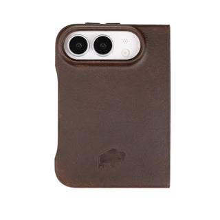 Burkley Detachable Wallet Case for iPhone Duo, Distressed Coffee - BlackBrook Case