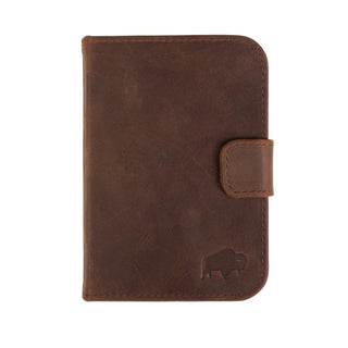 Burkley Detachable Wallet Case for iPhone Duo, Distressed Coffee - BlackBrook Case