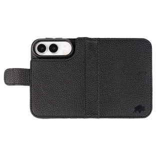 Burkley Detachable Wallet Case for iPhone Duo, Pebble Black - BlackBrook Case