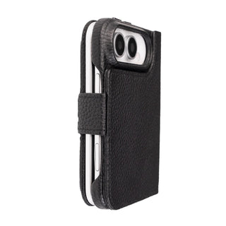 Burkley Detachable Wallet Case for iPhone Duo, Pebble Black - BlackBrook Case