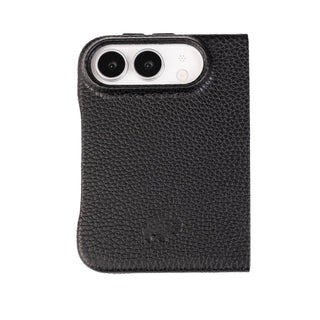 Burkley Detachable Wallet Case for iPhone Duo, Pebble Black - BlackBrook Case