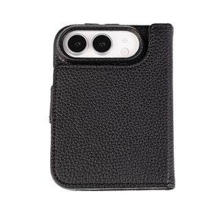 Burkley Detachable Wallet Case for iPhone Duo, Pebble Black - BlackBrook Case