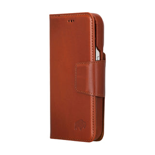 Burkley iPhone 14 Pro Wallet Case, Burnished Tan - BlackBrook Case