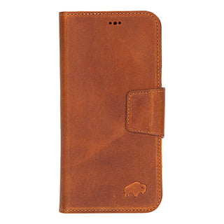 Burkley iPhone 16 Pro Max Wallet Case, Golden Brown - BlackBrook Case