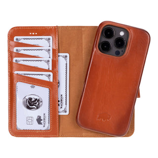 Burkley iPhone 16 Pro Wallet Case, Burnished Tan - BlackBrook Case