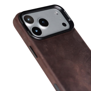 Burkley Leather 2 in 1 Wallet Case - iPhone 17 Pro, Distressed Coffee - BlackBrook Case