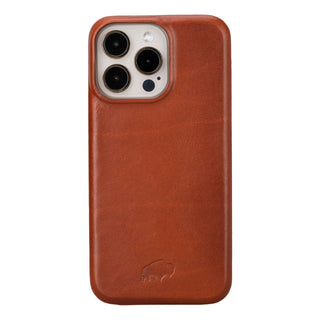 Burkley Leather Wallet Case - iPhone 15 Pro Max, Burnished Tan - BlackBrook Case