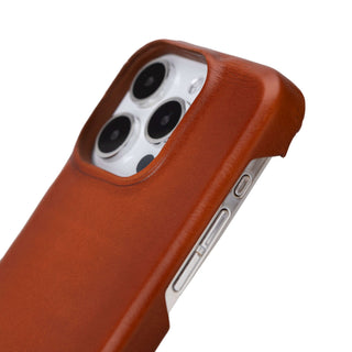 Burkley Leather Wallet Case - iPhone 15 Pro Max, Burnished Tan - BlackBrook Case