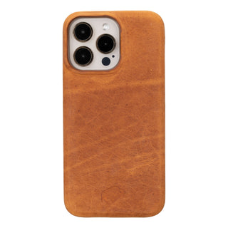 Burkley Leather Wallet Case - iPhone 15 Pro Max, Golden Brown - BlackBrook Case