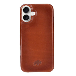 Burkley Leather Wallet Case - iPhone 16 Plus, Burnished Tan - BlackBrook Case