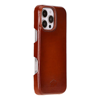 Burkley Leather Wallet Case - iPhone 16 Pro, Burnished Tan - BlackBrook Case