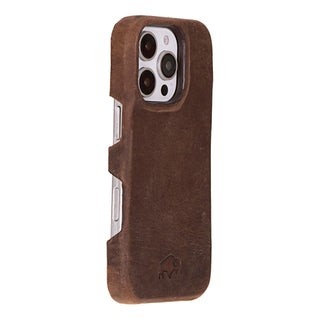 Burkley Leather Wallet Case - iPhone 16 Pro, Distressed Coffee - BlackBrook Case