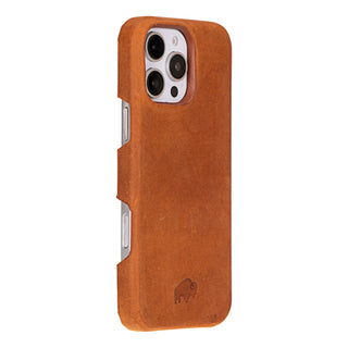 Burkley Leather Wallet Case - iPhone 16 Pro, Golden Brown - BlackBrook Case