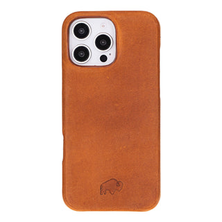 Burkley Leather Wallet Case - iPhone 16 Pro Max, Golden Brown - BlackBrook Case