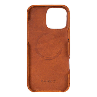 Burkley Leather Wallet Case - iPhone 16 Pro Max, Golden Brown - BlackBrook Case