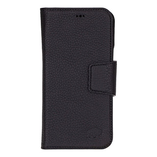 Burkley Leather Wallet Case - iPhone 16 Pro Max, Pebble Black - BlackBrook Case