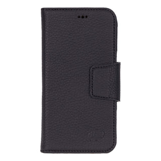 Burkley Leather Wallet Case - iPhone 16 Pro, Pebble Black - BlackBrook Case