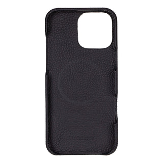 Burkley Leather Wallet Case - iPhone 16 Pro, Pebble Black - BlackBrook Case