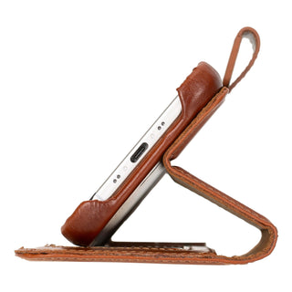 Burkley Leather Wallet Case - iPhone 17 Air, Burnished Tan - BlackBrook Case