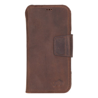 Burkley Leather Wallet Case - iPhone 17 Air, Distressed Coffee - BlackBrook Case