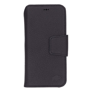 Burkley Leather Wallet Case - iPhone 17 Air, Pebble Black - BlackBrook Case
