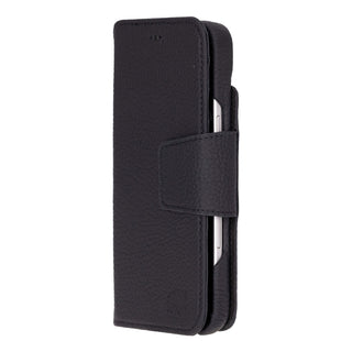Burkley Leather Wallet Case - iPhone 17 Air, Pebble Black - BlackBrook Case