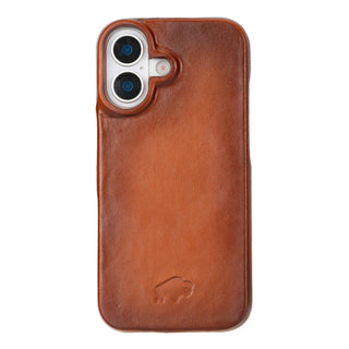 Burkley Leather Wallet Case - iPhone 17, Burnished Tan - BlackBrook Case