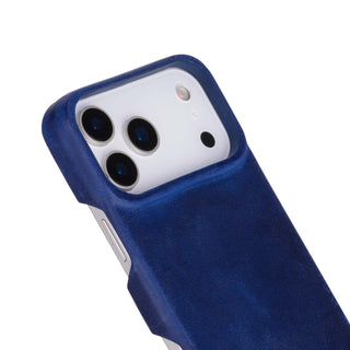 Burkley Leather Wallet Case - iPhone 17 Pro, Deep Blue - BlackBrook Case