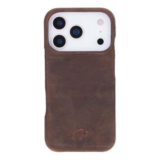 Burkley Leather Wallet Case - iPhone 17 Pro, Distressed Coffee - BlackBrook Case