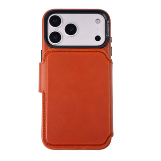 Burkley Leather Wallet Case - iPhone 17 Pro Max, Burnished Tan - BlackBrook Case