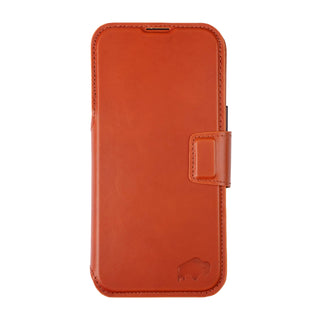 Burkley Leather Wallet Case - iPhone 17 Pro Max, Burnished Tan - BlackBrook Case